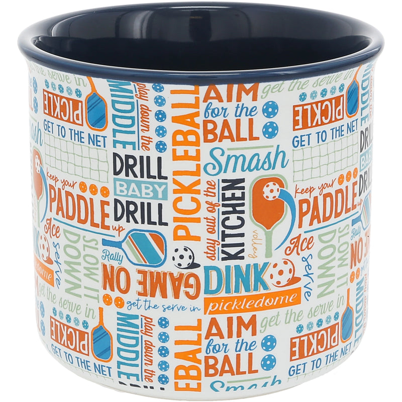 Load image into Gallery viewer, Pickleball Word Collage 18 oz Pickleball Mug