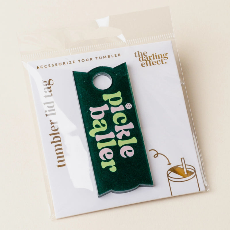 Load image into Gallery viewer, Pickleballer Tumber Lid Tag