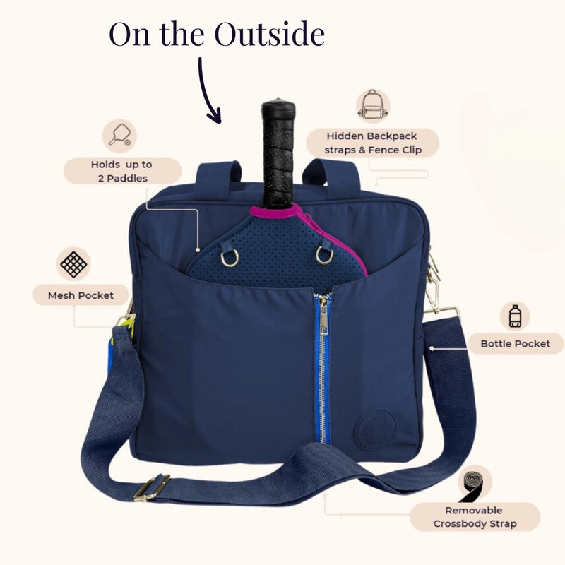 Load image into Gallery viewer, 3 in 1 Pickleball Bag Features