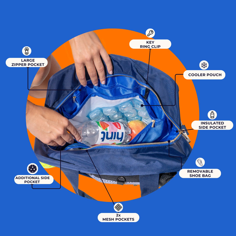 Load image into Gallery viewer, 3 in 1 Pickleball Bag Interior Features