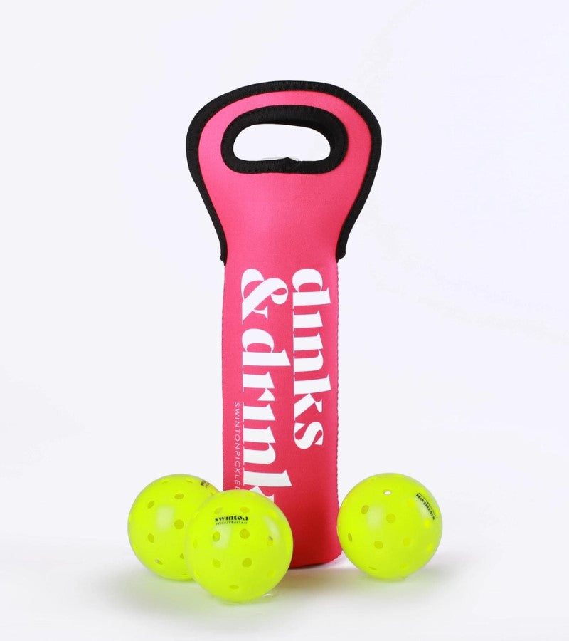 Load image into Gallery viewer, 3 Pickleballs in a Wine Bag