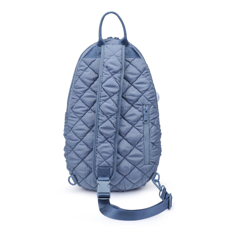 Load image into Gallery viewer, The Ace Pickleball Quilted Sling Bag - Slate Sky