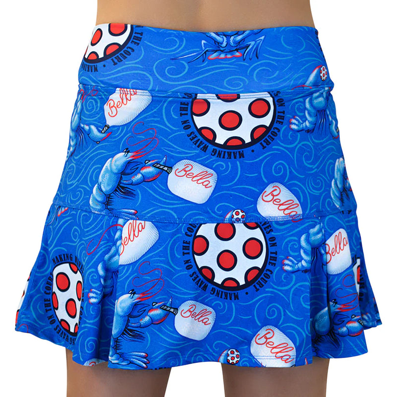 Load image into Gallery viewer, Pickleball Bella Lobster Monster Skirt - Drop Pleat Back