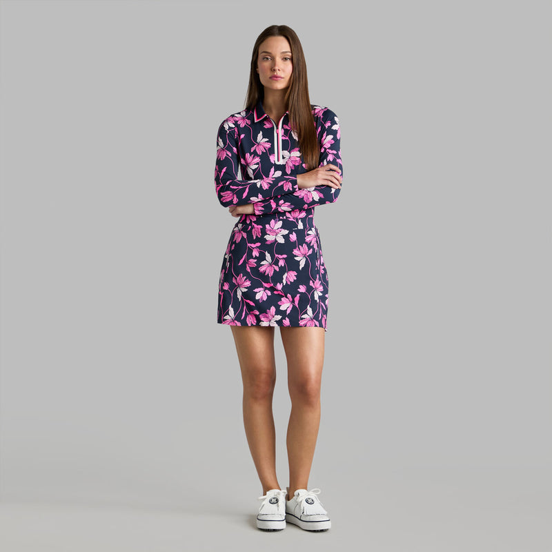 Load image into Gallery viewer, G/Fore Silky Tech Nylon Skort Iris with matching long sleeve top