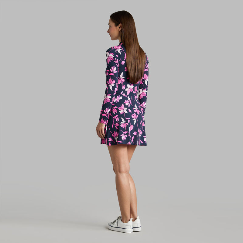 Load image into Gallery viewer, G/Fore Silky Tech Nylon Skort Iris with matching long sleeve top Side view