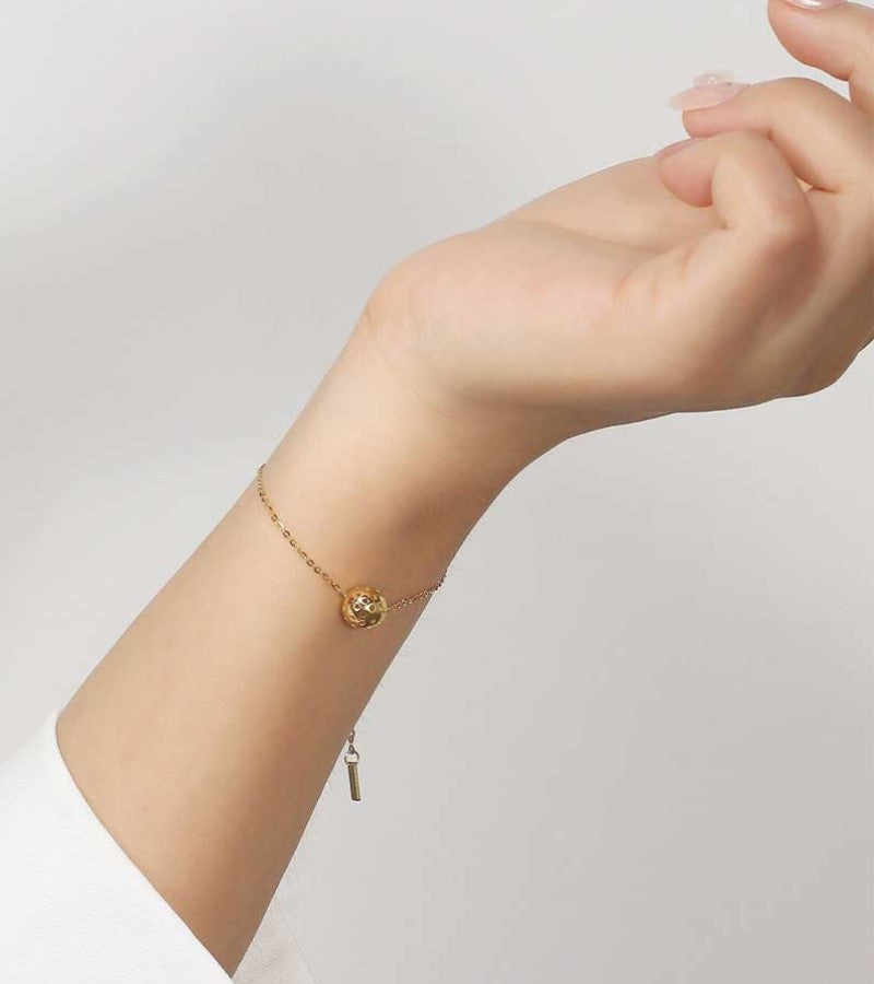 Load image into Gallery viewer, Picklebelle Baby Belle Pickleball Gold Bracelet