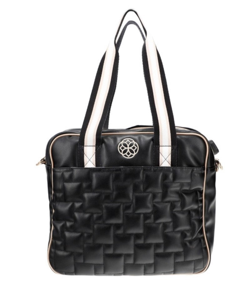 Load image into Gallery viewer, Ameliora Mosiac Pickleball Tote Black