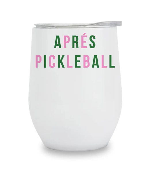 Apres Pickleball Insulated Wine Tumbler