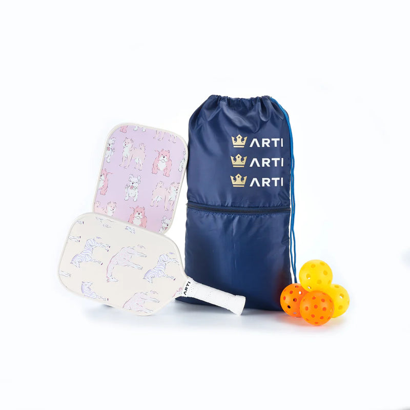 Load image into Gallery viewer, ARTI Dogs and Giraffes Full Pickleball Paddle Set - 16mm