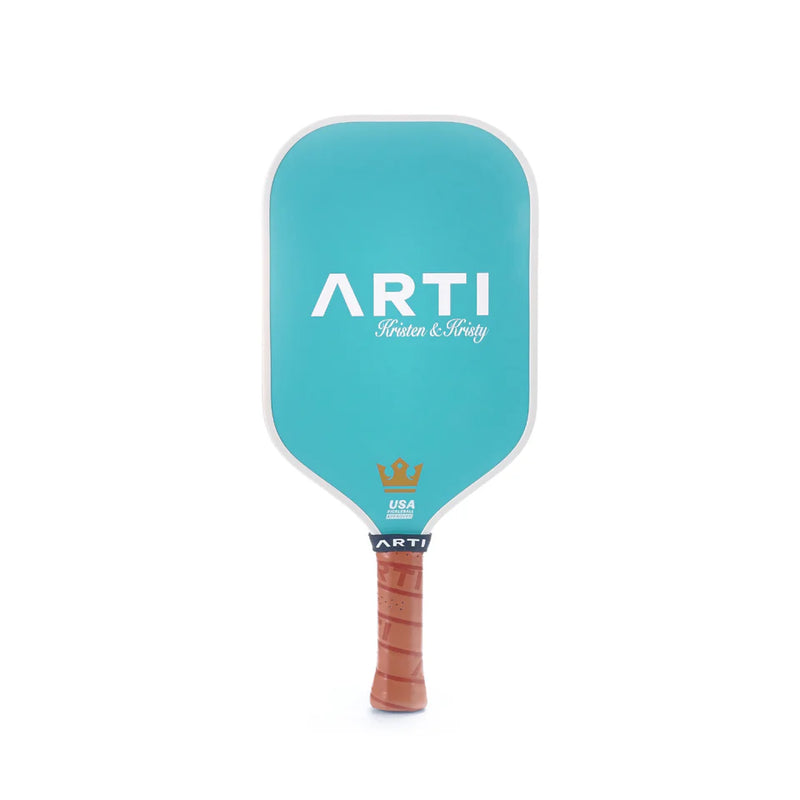 Load image into Gallery viewer, ARTI Kristen & Kristy "It's Pickleball Time" Pickleball Paddle - 16mm