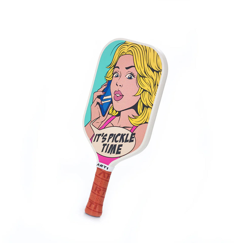 Load image into Gallery viewer, ARTI Kristen & Kristy "It's Pickleball Time" Pickleball Paddle - 16mm
