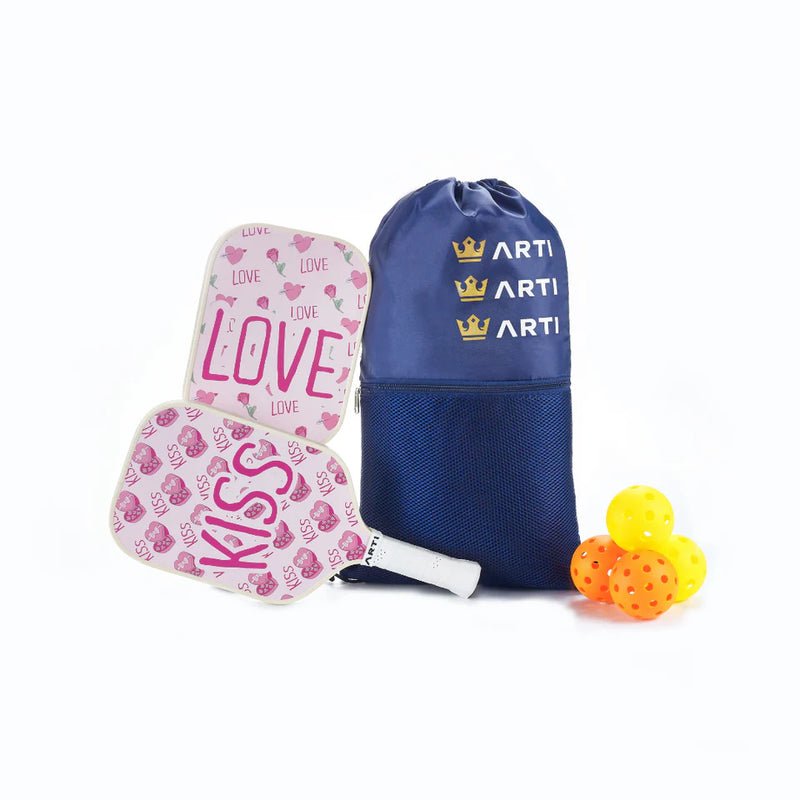 Load image into Gallery viewer, ARTI Valentines Full Pickleball Paddle Set - 16mm