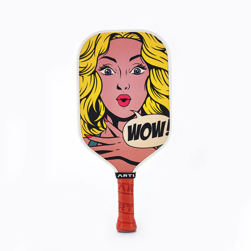 Load image into Gallery viewer, ARTI Kristen & Kristy "Wow" Pickleball Paddle - 16mm