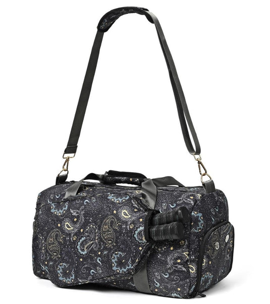 Paisley Pickleball Duffle Bag Black