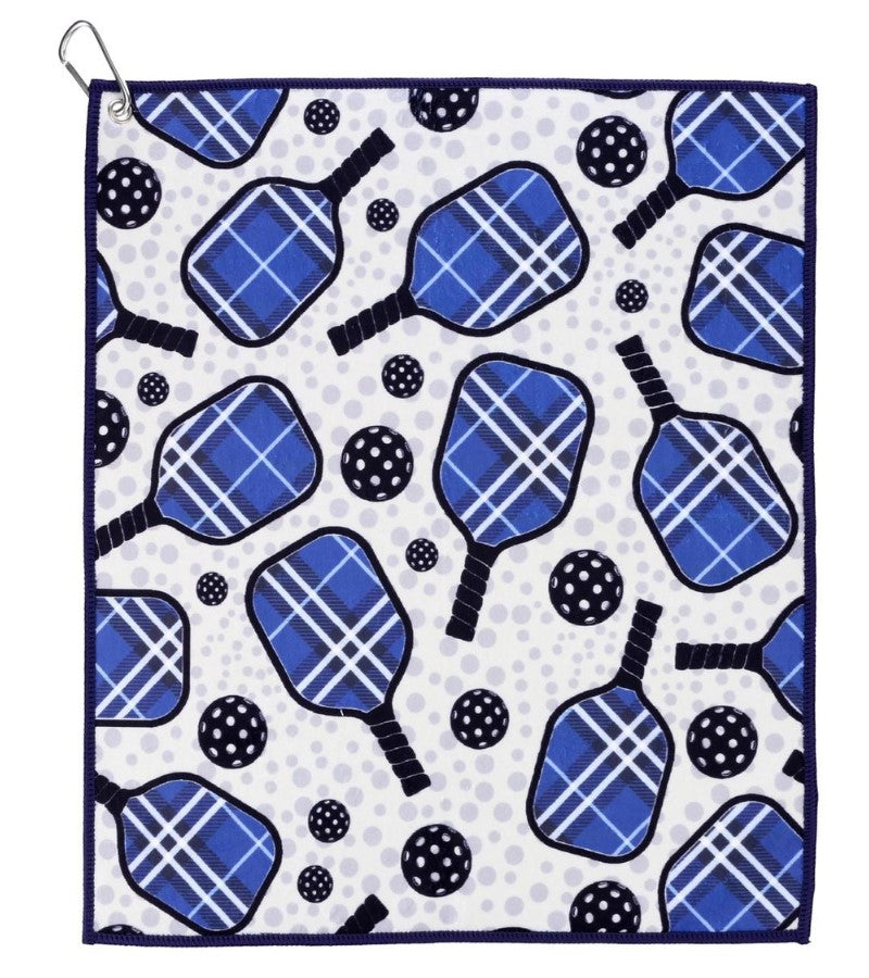Load image into Gallery viewer, Navy Blue Pickleball Paddle Sport Towel