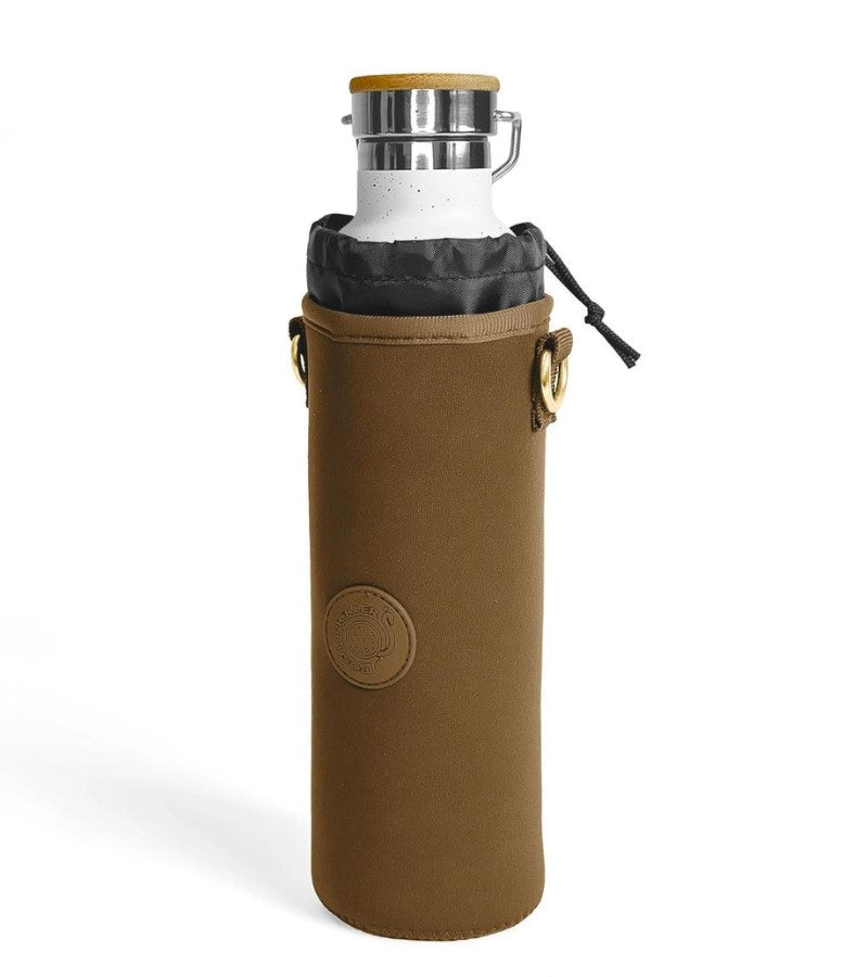 Load image into Gallery viewer, Brown Pickleball Paddle Water Bottle Pouch Accessory