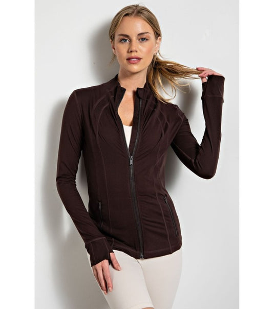 Butter Define Fitted Jacket Chocolate