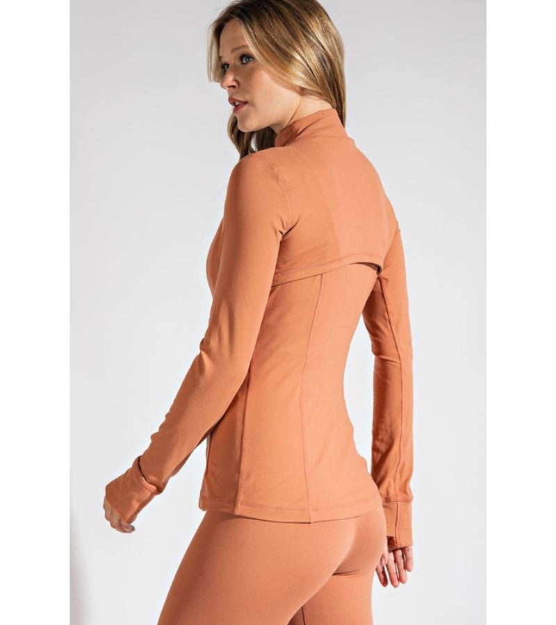 Load image into Gallery viewer, Butter Define Fitted Jacket Desert Back