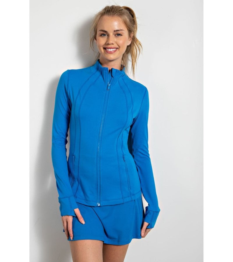 Load image into Gallery viewer, Butter Define Fitted Jacket Sonic Blue