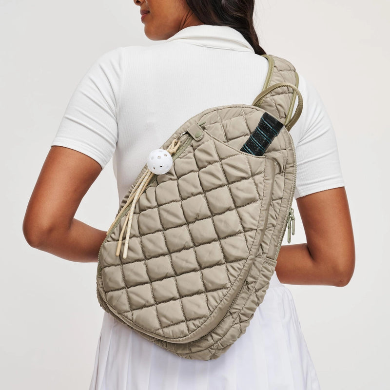 Load image into Gallery viewer, The Ace Pickleball Quilted Sling Bag - Desert Sage