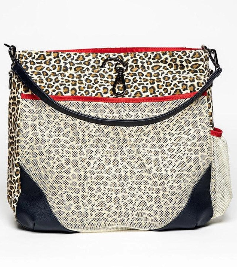 Load image into Gallery viewer, Georgie + Lou Cheetah Pickleball Bag Back