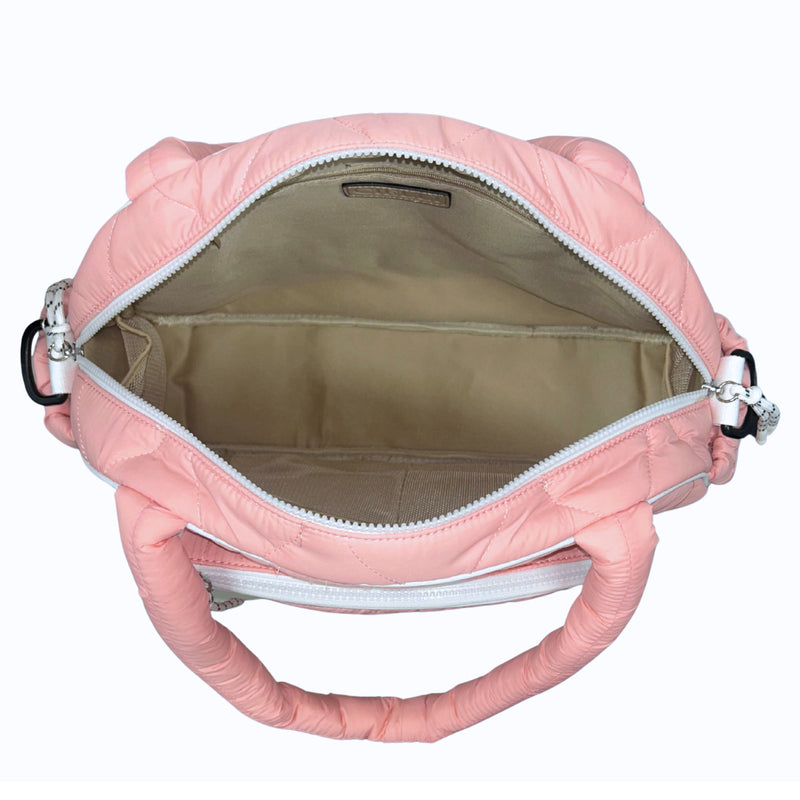 Load image into Gallery viewer, Modern Two-Tone Pickleball Tote Pink / White