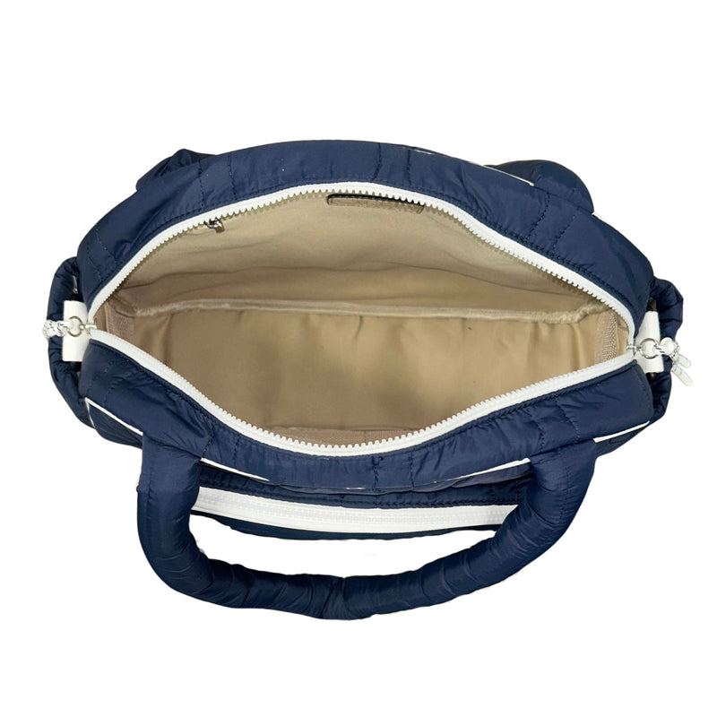 Load image into Gallery viewer, Modern Two-Tone Pickleball Tote Navy / White
