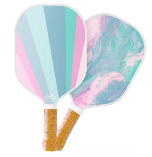 Clairebella Blue Marble Pickleball Paddle