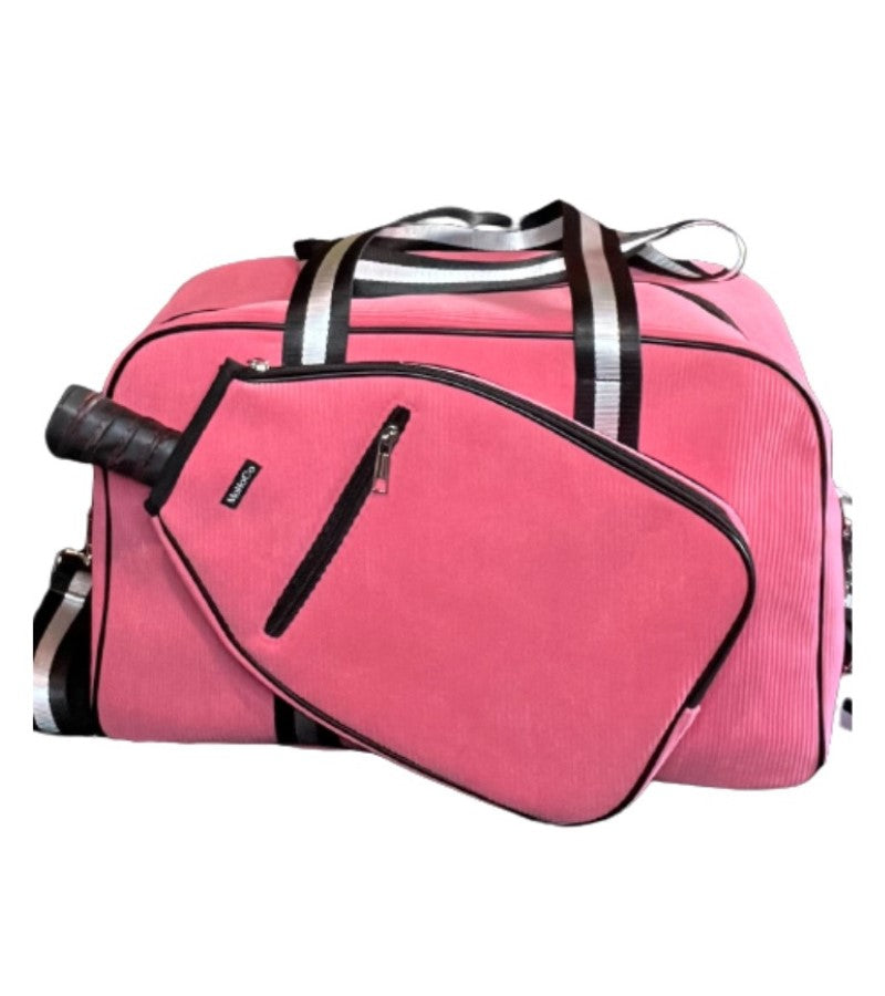 Load image into Gallery viewer, Corduroy Pickleball Tote Grapefruit