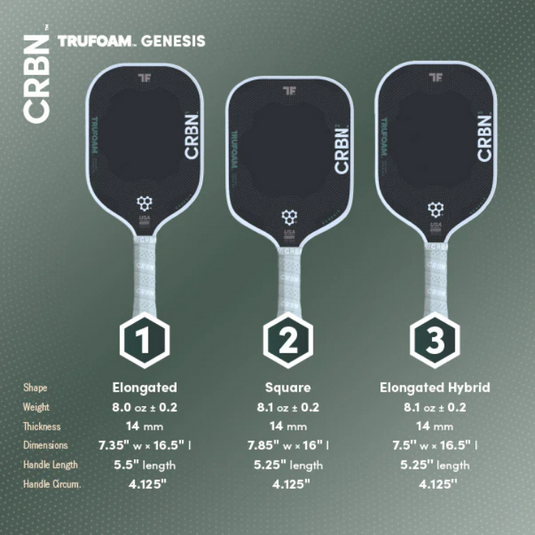 CRBN Trufoam Genesis Pickleball Paddle