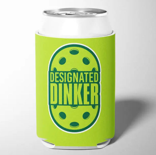 Designated Dinker Pickleball Can Cooler