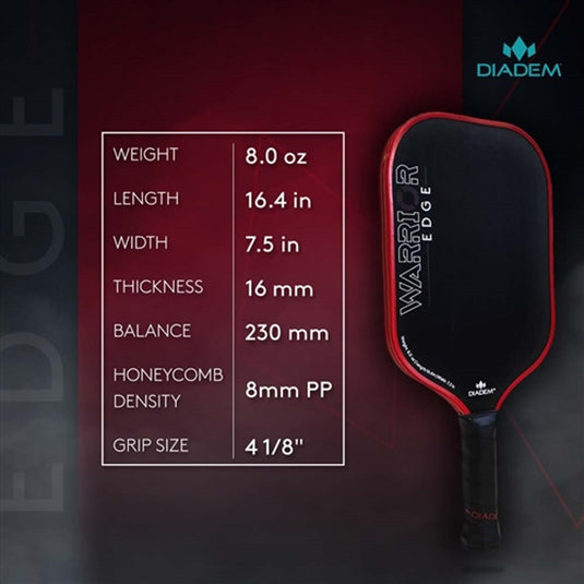 Diadem Warrior Edge Carbon Fiber Paddle - Multiple Styles