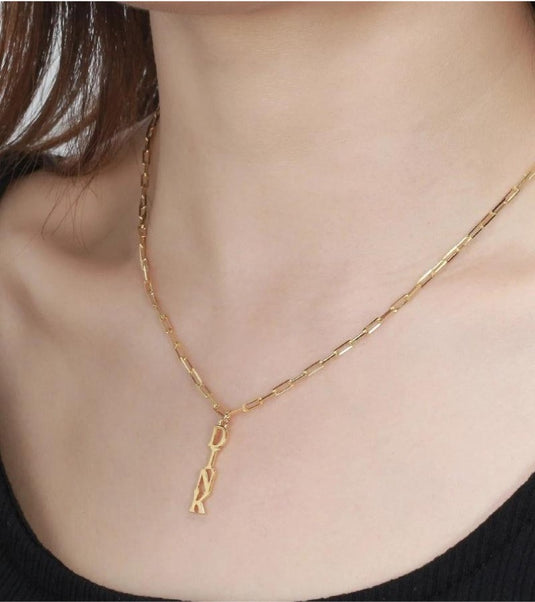 Dinks on Me Pickleball Necklace Gold