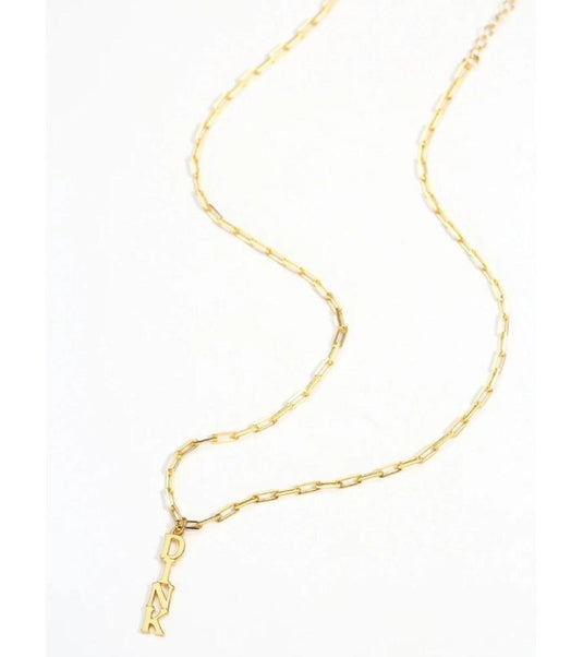 Dinks on Me Pickleball Necklace Gold