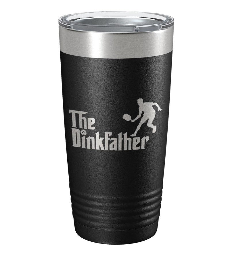 Load image into Gallery viewer, The Dinkfather Pickleball Tumbler - Black