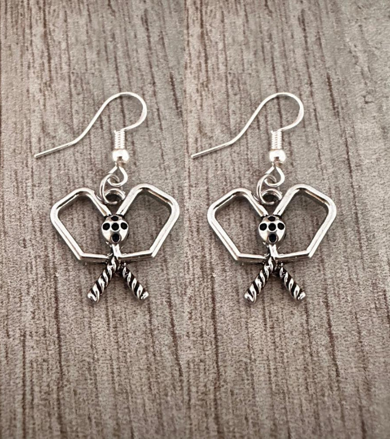 Load image into Gallery viewer, Pickleball Double Paddle Earrings
