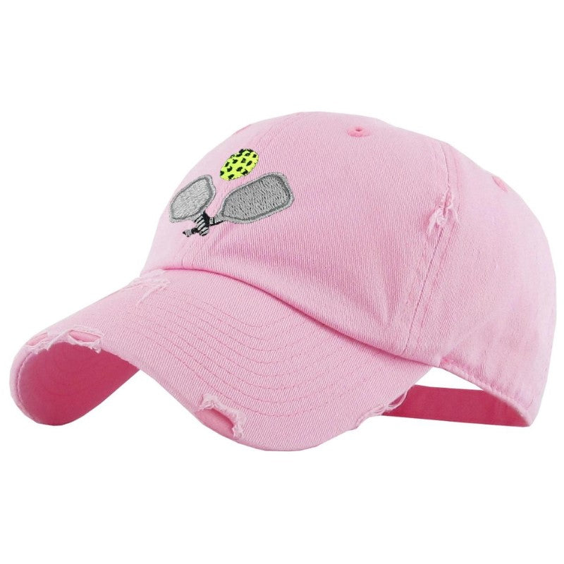 Load image into Gallery viewer, Double Paddle Vintage Pickleball Hat - Side View