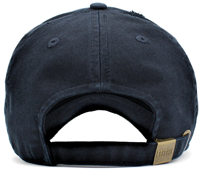 Load image into Gallery viewer, Double Paddle Vintage Pickleball Hat Navy Back