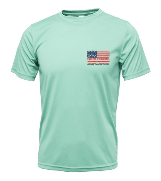 Endless Pickleball American Flag Performance Shirt