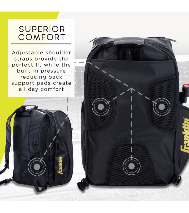 Load image into Gallery viewer, Franklin Elite Hybrid Pickleball Backpack Black