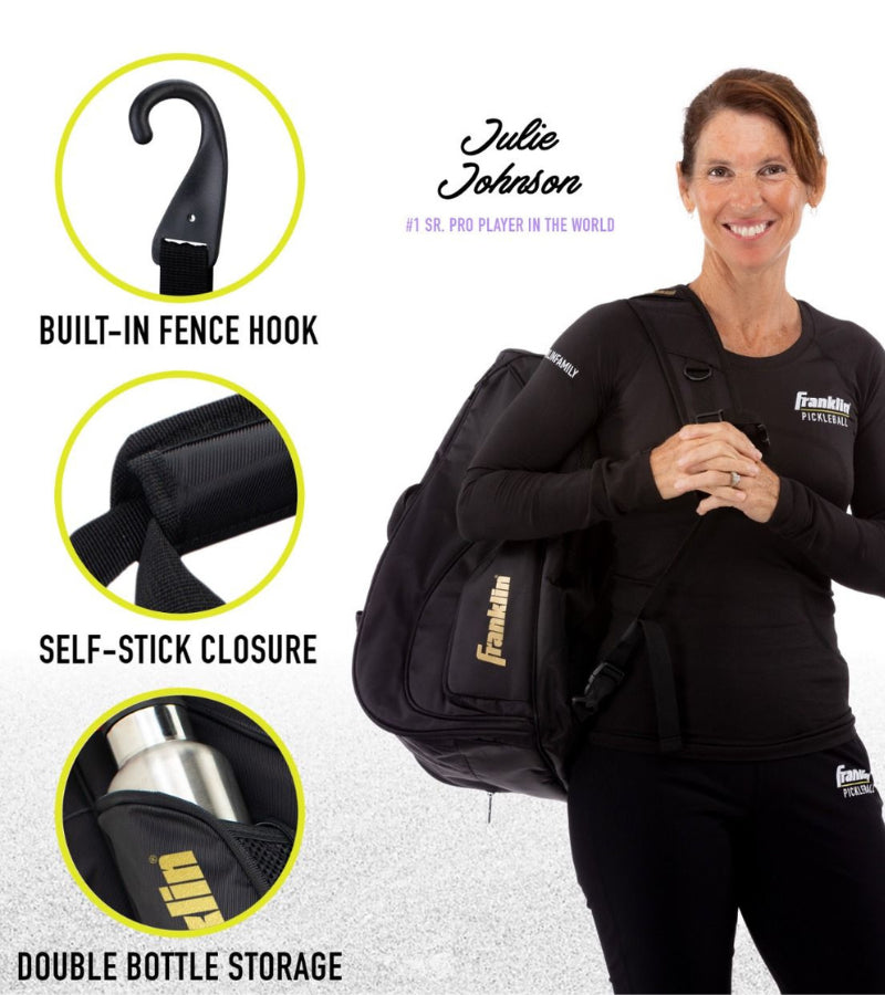 Load image into Gallery viewer, Franklin Elite Hybrid Pickleball Backpack Black