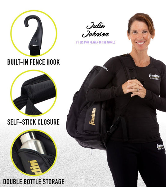 Franklin Elite Hybrid Pickleball Backpack Black