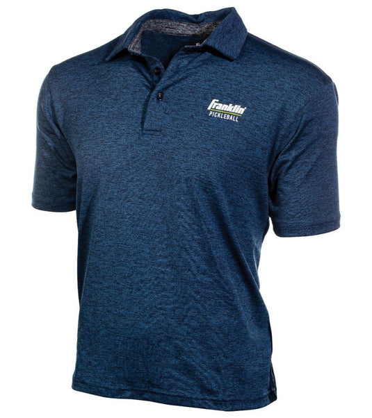 Franklin Performance Mens Pickleball Polo Dark Blue