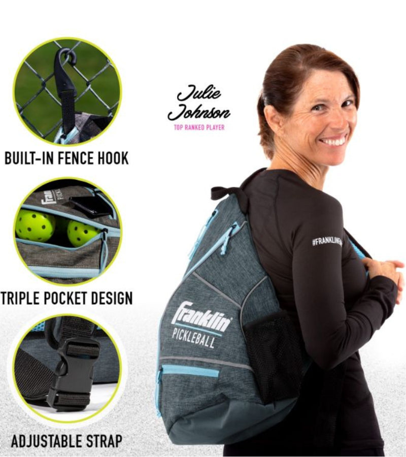 Load image into Gallery viewer, Franklin Pickleball Sling Bag Blue