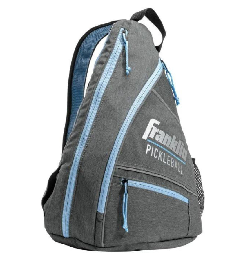 Load image into Gallery viewer, Franklin Pickleball Sling Bag - Light Blue and Grey