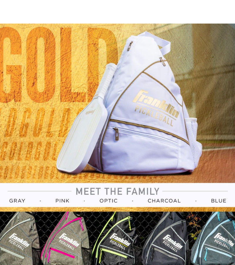 Load image into Gallery viewer, Franklin Pickleball Sling Bag Gold