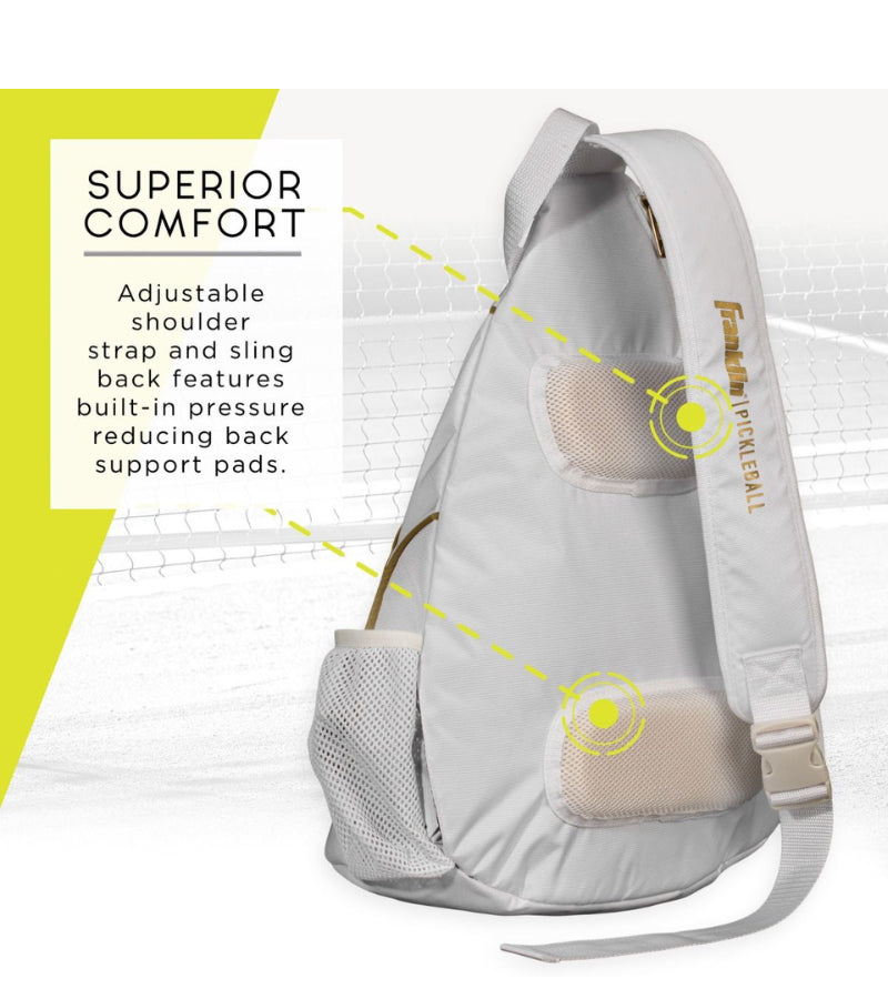 Load image into Gallery viewer, Franklin Pickleball Sling Bag Gold