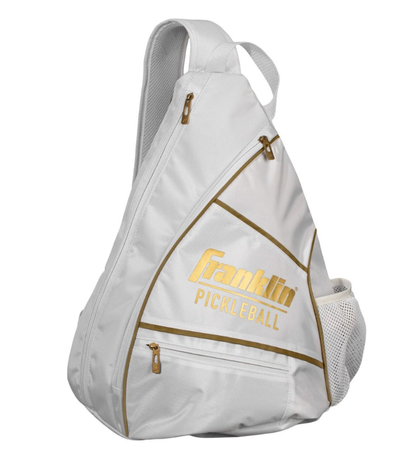 Load image into Gallery viewer, Franklin Pickleball Sling Bag - Gold and White