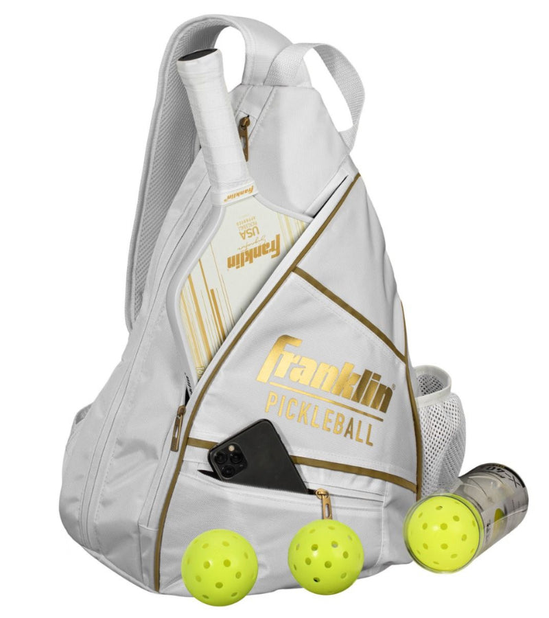 Load image into Gallery viewer, Franklin Pickleball Sling Bag Gold