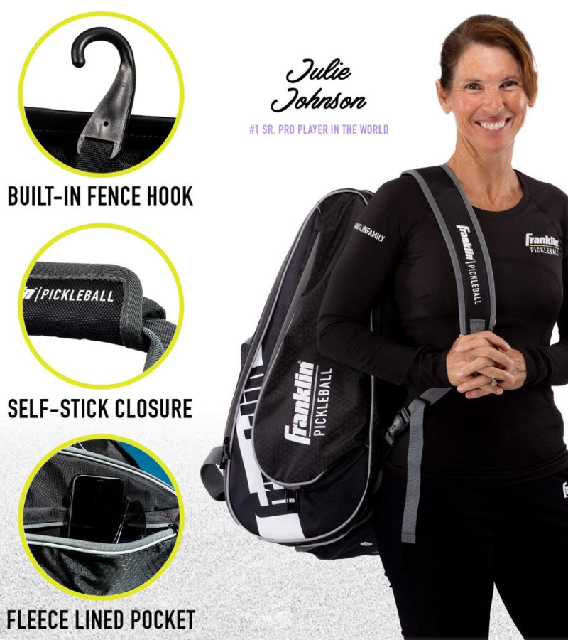 Load image into Gallery viewer, Franklin Pro Series Pickleball Bag Black